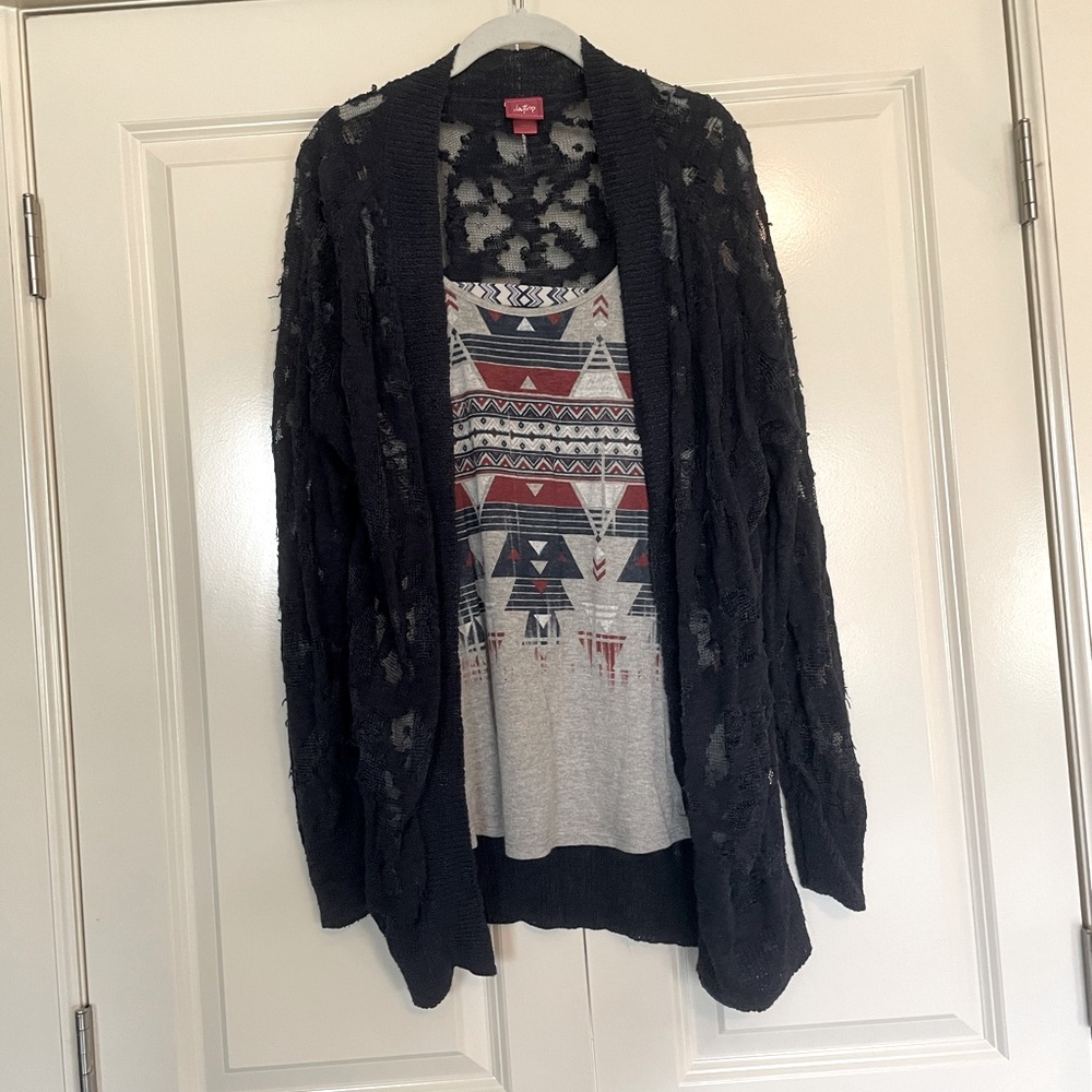 Day trip tank and cardigan set